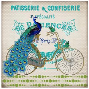 Artist Jean Plout Debuts New Peacock On Bicycle Series